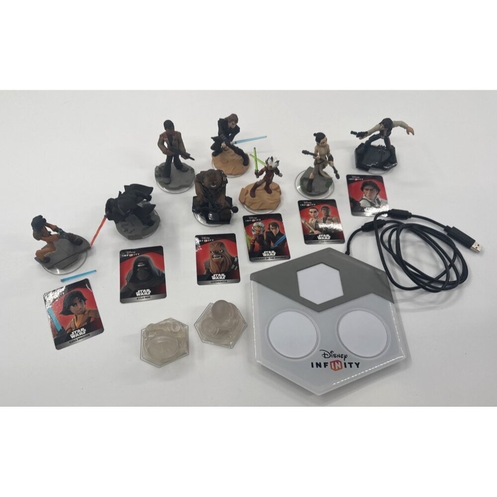 Disney Infinity 3.0 Star Wars Figures with Cards & Disc Lot of 17